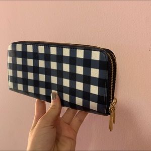 Plaid Navy Wallet